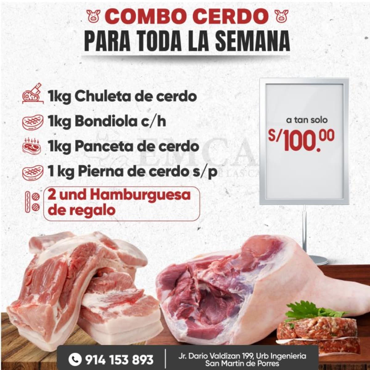 COMBO CERDO PARA TODA LA SEMANA